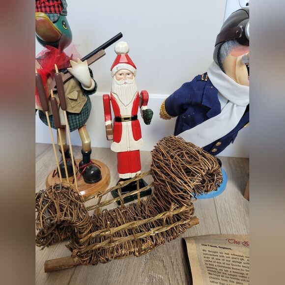 Zims Heirloom Collectibles Bulk Set Hockey Wine Pilot Duck Santa Christmas Decor - Picture 5 of 14